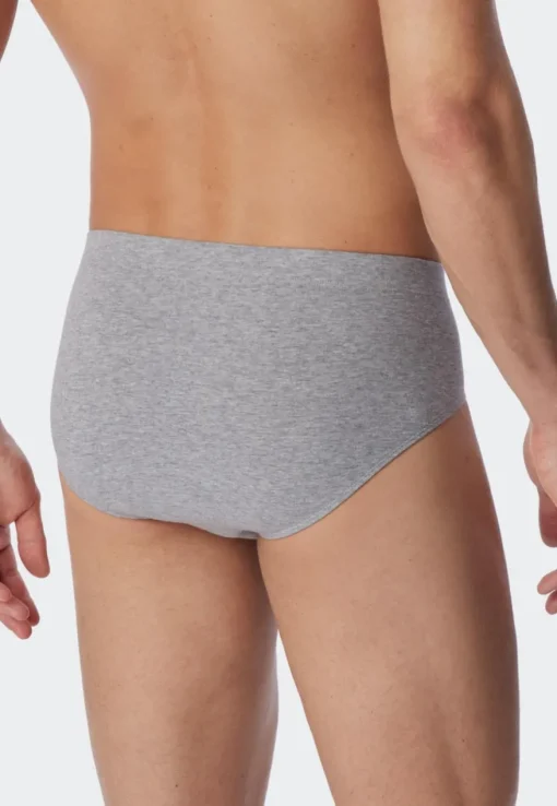 SCHIESSER 95/5 slip (3-pack), heren supermini biologisch katoen grijs, blauw, zwart