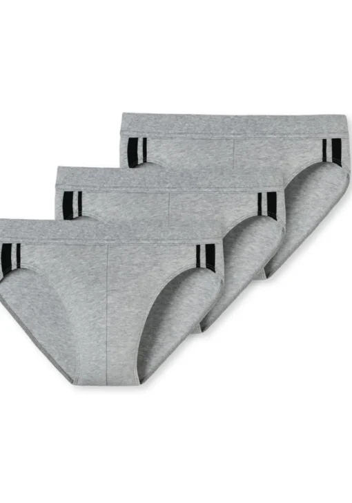 SCHIESSER 95/5 Stretch rio slips (3-pack), grijs