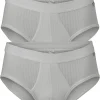 SCHIESSER Authentic sportslips (2-pack), grijs