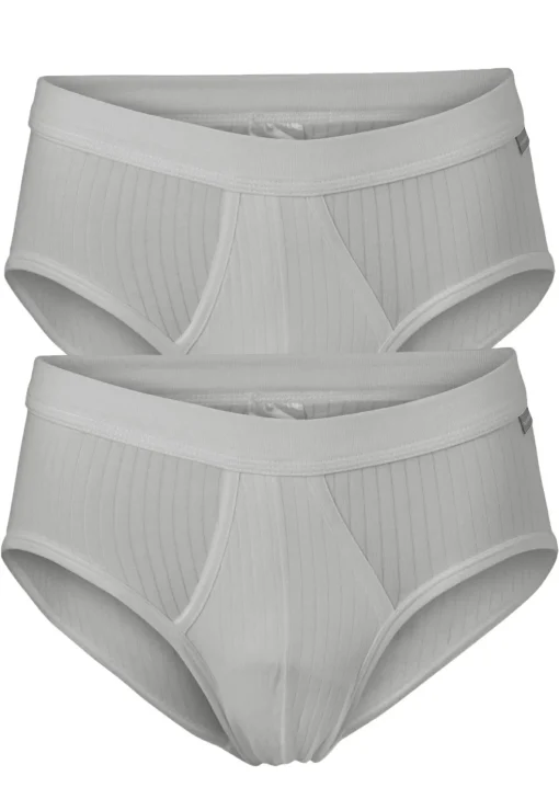 SCHIESSER Authentic sportslips (2-pack), grijs