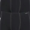SCHIESSER Cotton Essentials shorts (2-pack), zwart