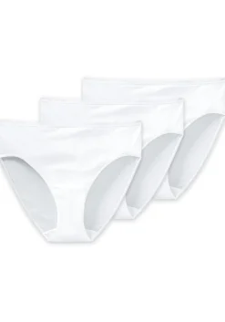 SCHIESSER Cotton Essentials dames slips (3-pack), wit