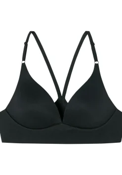SCHIESSER Invisible Soft dames Lounge BH, voorgevormd met beugel, zwart