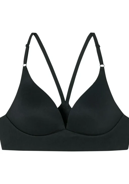 SCHIESSER Invisible Soft dames Lounge BH, voorgevormd met beugel, zwart
