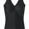 SCHIESSER Invisible Soft dames singlet, met uitneembare cups, zwart