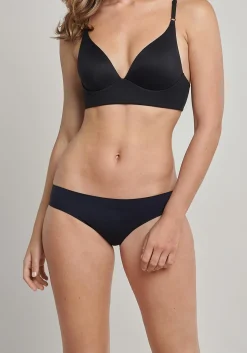 SCHIESSER Invisible Soft dames Lounge BH, voorgevormd met beugel, zwart