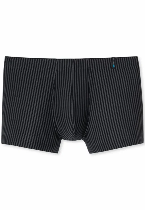 SCHIESSER Long Life Soft boxer (1-pack), heren short blauwzwarte strepen