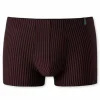 SCHIESSER Long Life Soft boxer (1-pack), heren short rood-zwart gestreept