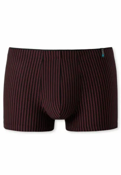 SCHIESSER Long Life Soft boxer (1-pack), heren short rood-zwart gestreept
