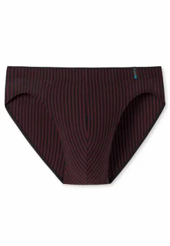 SCHIESSER Long Life Soft slip (1-pack), heren supermini rood-zwart gestreept