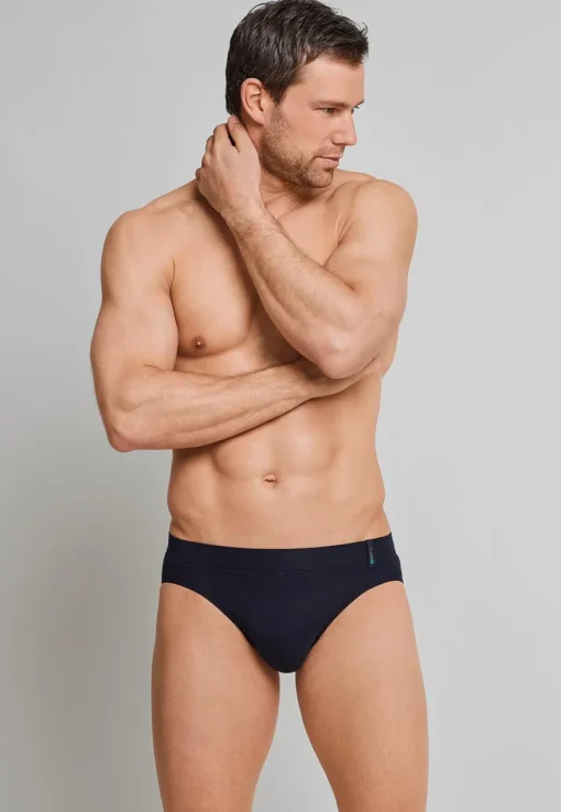 SCHIESSER Long Life Soft slip (1-pack), heren rio slip blauwzwart