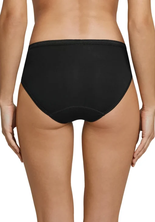 SCHIESSER Luxury dames rio slip (1-pack), zwart