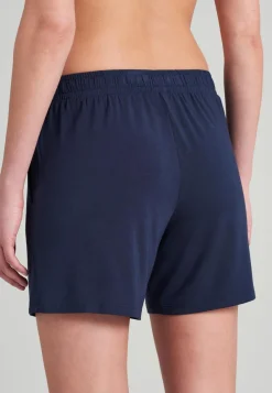 SCHIESSER Mix+Relax loungebroek kort, dames broek kort modal blauw