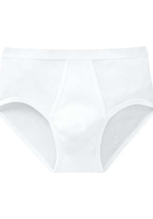 SCHIESSER Original Classics sportslip (2-pack), Doppelripp met gulp, wit