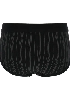 SCHIESSER Original Classics sportslips (2-pack), Feinripp met gulp, zwart gestreept