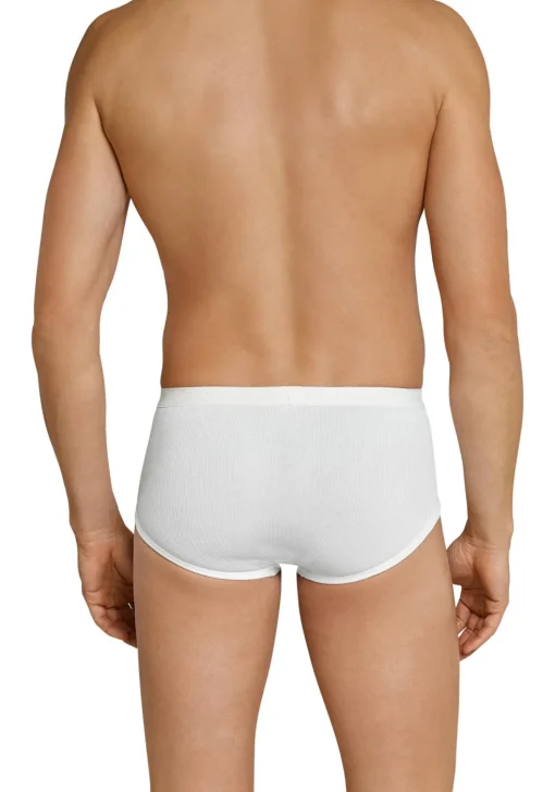 SCHIESSER Original Classics sportslip (2-pack), Doppelripp met gulp, wit