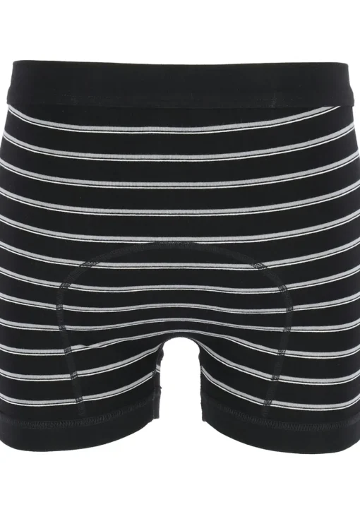 SCHIESSER Original Classics shorts (2-pack), Feinripp met gulp, zwart gestreept