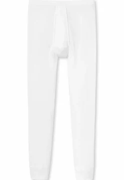 SCHIESSER Original Feinripp lange onderbroek (1-pack), heren onderbroek lang met opening wit
