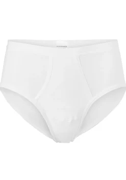 SCHIESSER Original Feinripp sportslips (2-pack), met gulp, wit