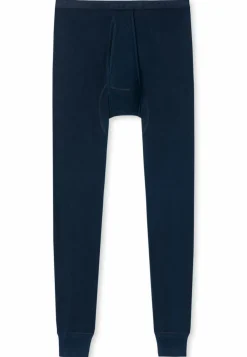 SCHIESSER Original Feinripp lange onderbroek (1-pack), heren lange onderbroek met gulp nachtblauw