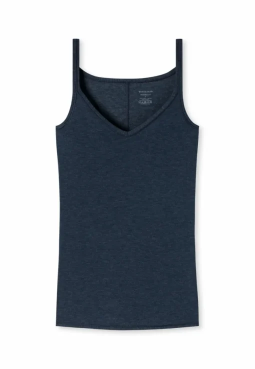 SCHIESSER Personal Fit singlet (1-pack), dames spaghettitop nachtblauw