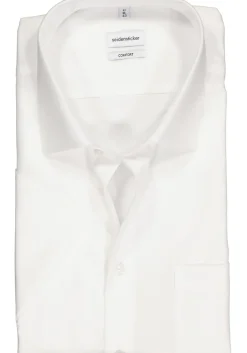 Seidensticker comfort fit overhemd, korte mouw, wit
