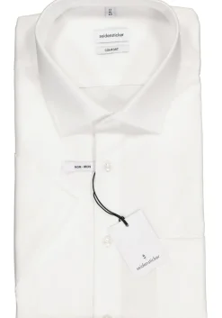 Seidensticker comfort fit overhemd, korte mouw, wit
