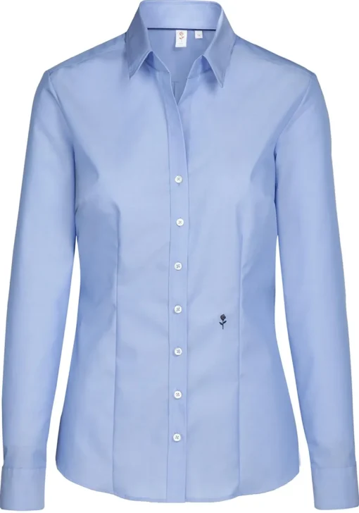 Seidensticker dames blouse slim fit, blauw