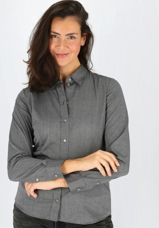 Seidensticker dames blouse regular fit, grijs