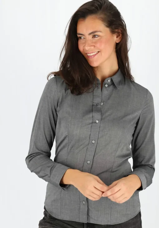 Seidensticker dames blouse regular fit, grijs