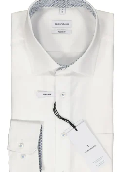 Seidensticker regular fit overhemd, wit (contrast)
