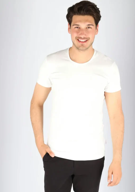 Sloggi Men 24/7 Shirt O-hals, heren T-shirts (2-pack), wit