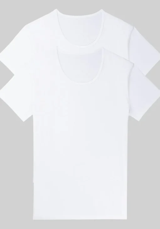 Sloggi Men 24/7 Shirt O-hals, heren T-shirts (2-pack), wit