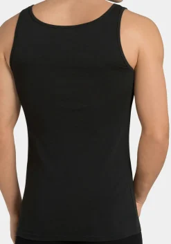 Sloggi Men 24/7 Vest, heren singlets (2-pack), zwart