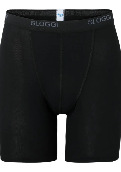 Sloggi Men Basic Long, heren boxer (1-pack), zwart