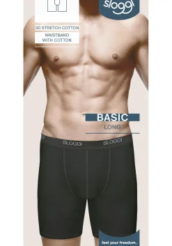 Sloggi Men Basic Long, heren boxer (1-pack), zwart