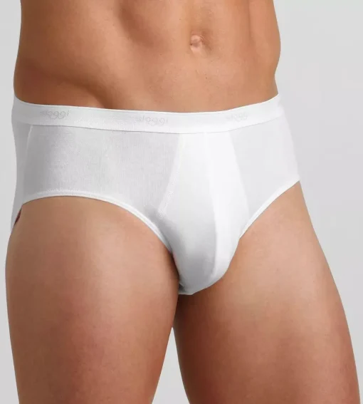 Sloggi Men Basic Midi, heren slip met smalle zijkanten (1-pack), wit