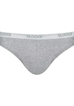 Sloggi Men Basic Mini, heren slip met smalle zijkanten (1-pack), grijs