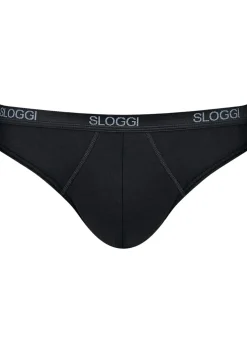Sloggi Men Basic Mini, heren slip met smalle zijkanten (1-pack), zwart