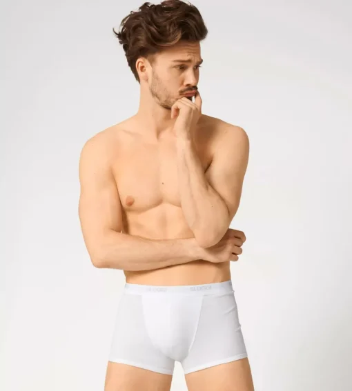 Sloggi Men Basic Short, heren boxershort korte pijp (1-pack), wit