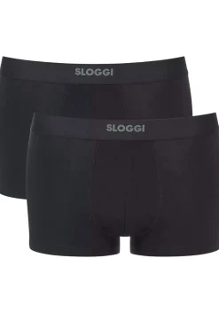 Sloggi Men EVER Ease Hipster, heren boxershort korte pijp (2-pack), zwart