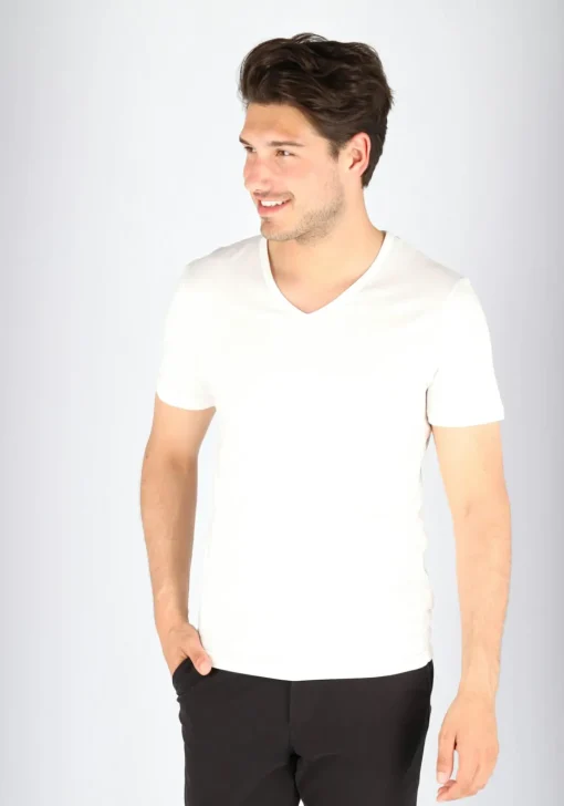 Sloggi Men EVERNEW V-Neck, heren T-shirt (1-pack), wit