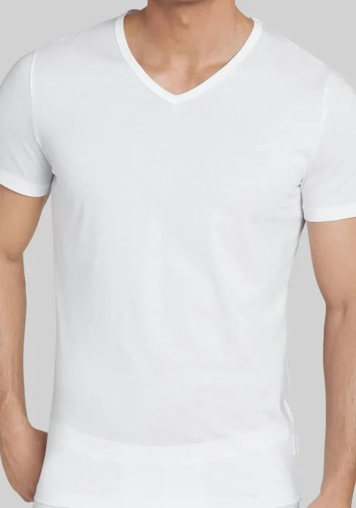 Sloggi Men EVERNEW V-Neck, heren T-shirt (1-pack), wit