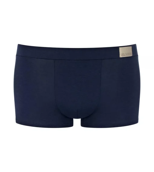 Sloggi Men GO Natural Hipster, heren boxershort korte pijp (2-pack), kobalt- en donkerblauw