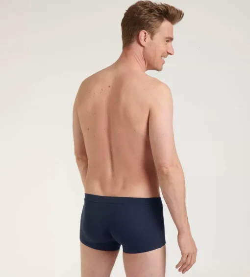 Sloggi Men GO Natural Hipster, heren boxershort korte pijp (2-pack), kobalt- en donkerblauw