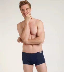 Sloggi Men GO Natural Hipster, heren boxershort korte pijp (2-pack), kobalt- en donkerblauw