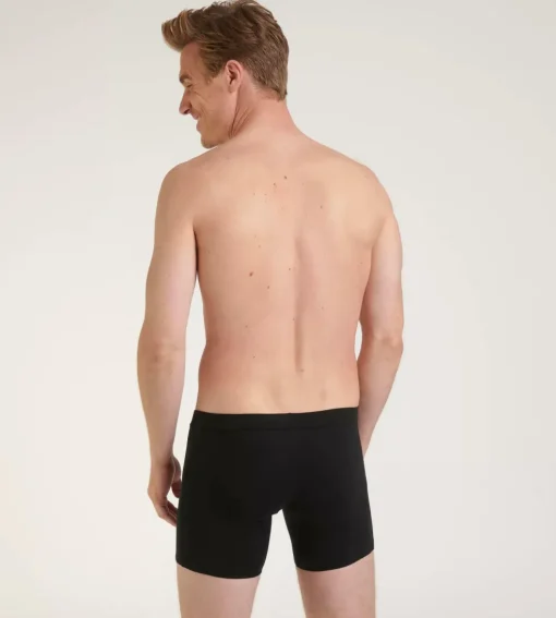 Sloggi Men GO Natural Short, heren boxershort korte pijp (2-pack), zwart