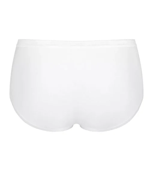 Sloggi Women Basic+ Midi (4-pack), dames slip, wit, grijs, lila, zwart
