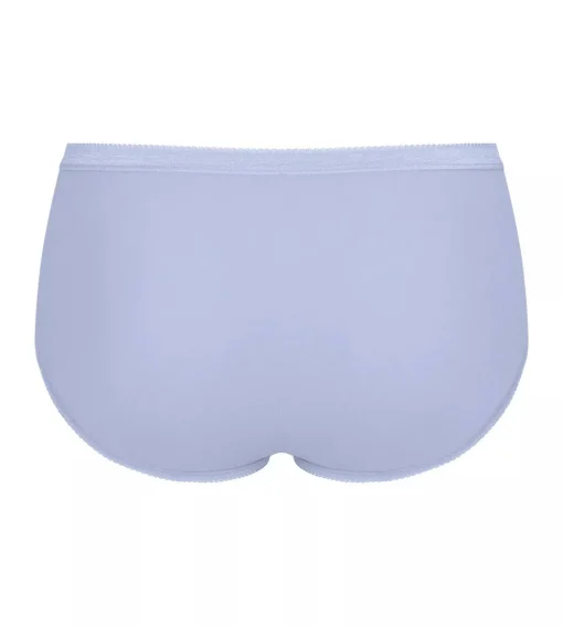 Sloggi Women Basic+ Midi (4-pack), dames slip, wit, grijs, lila, zwart