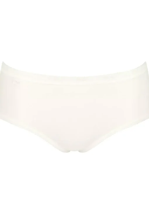 Sloggi Women Basic+ Midi (4-pack), dames slip, wit, grijs, roze, paars